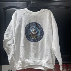 Vintage United States Of America Navy Pullover Sweatshirt (XL)